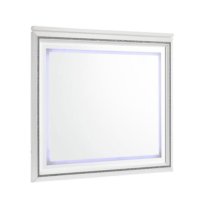 Elements International Moondance Mirror in White - Faith Furniture (Manhattan, KS)