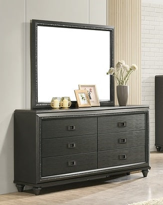 Elements International Moonstone Mirror in Gray - Faith Furniture (Manhattan, KS)