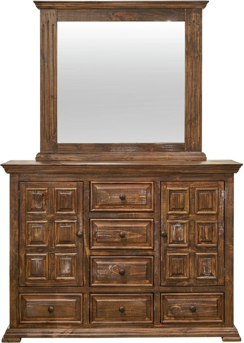 Elements International Olivia Brown Mirror - Faith Furniture (Manhattan, KS)