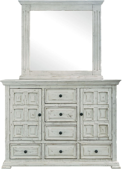Elements International Olivia White Mirror - Faith Furniture (Manhattan, KS)