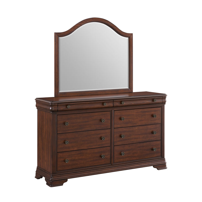 Elements International Phillipe Mirror in Brown - Faith Furniture (Manhattan, KS)