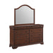 Elements International Phillipe Mirror in Brown - Faith Furniture (Manhattan, KS)