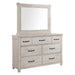 Elements International Scott Mirror in White - Faith Furniture (Manhattan, KS)