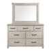 Elements International Scott Mirror in White - Faith Furniture (Manhattan, KS)