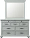Elements International Slater Mirror in Grey - Faith Furniture (Manhattan, KS)