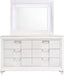 Elements International Twenty Nine Mirror in White - Faith Furniture (Manhattan, KS)