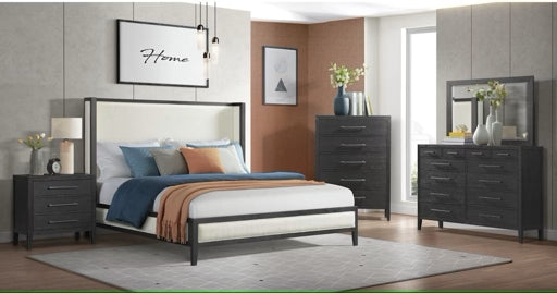 Elements International Versailles Mirror in Black - Faith Furniture (Manhattan, KS)