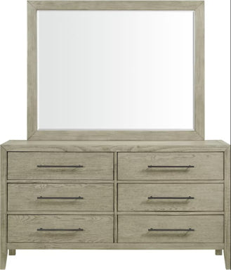 Elements International Versailles Mirror in Grey - Faith Furniture (Manhattan, KS)