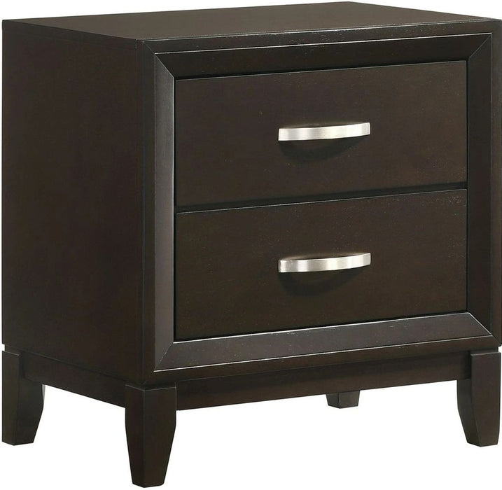 Elements International Beaumont Youth Nightstand in Merlot - Faith Furniture (Manhattan, KS)