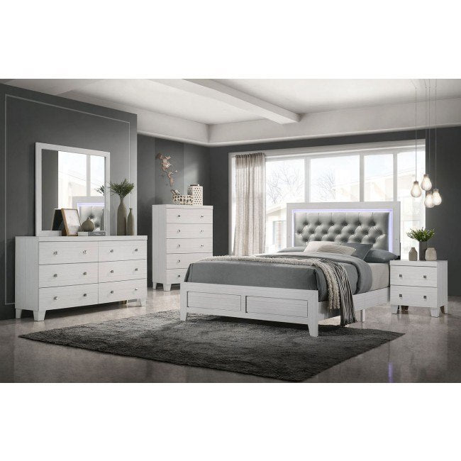 Elements International Belinda Youth Nightstand in White - Faith Furniture (Manhattan, KS)