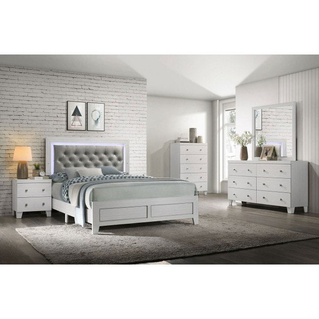 Elements International Belinda Youth Nightstand in White - Faith Furniture (Manhattan, KS)