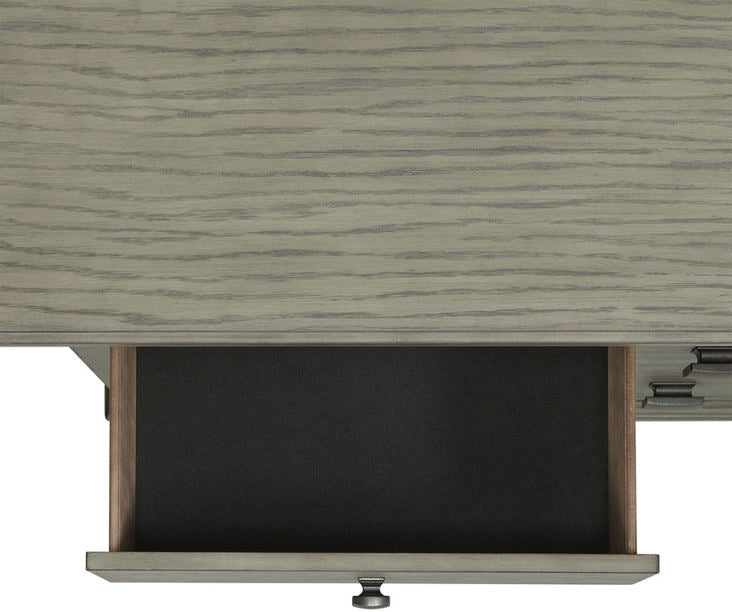 Elements International Crawford 3 Drawer Nightstand in Gray - Faith Furniture (Manhattan, KS)