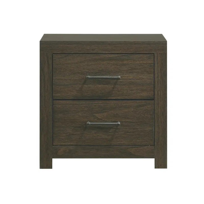 Elements International Hendricks Youth Nightstand in Brown Grey - Faith Furniture (Manhattan, KS)