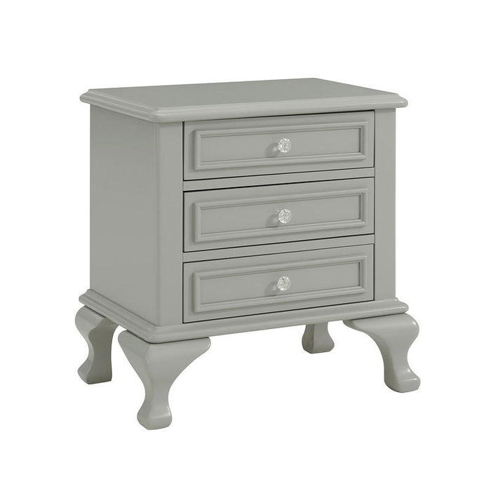 Elements International Jesse Youth Nightstand in Grey - Faith Furniture (Manhattan, KS)