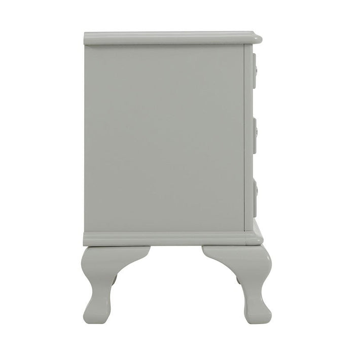 Elements International Jesse Youth Nightstand in Grey - Faith Furniture (Manhattan, KS)