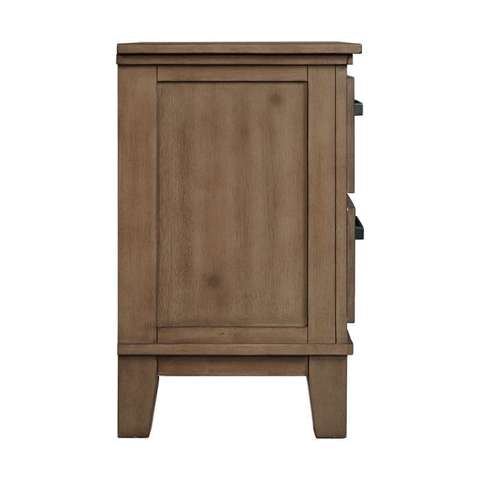 Elements International Jolene Nightstand in Grey - Faith Furniture (Manhattan, KS)