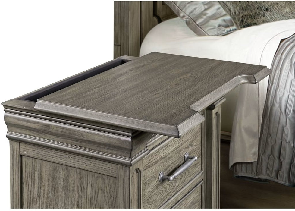 Elements International Kings Court Nightstand in Grey - Faith Furniture (Manhattan, KS)