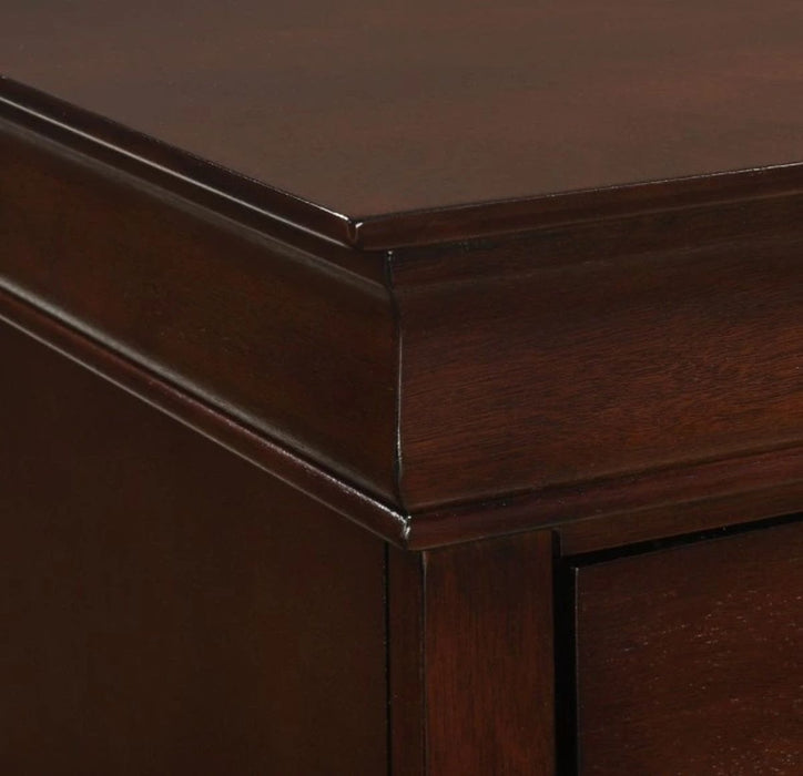 Elements International Louis Philippe Nightstand in Cherry - Faith Furniture (Manhattan, KS)