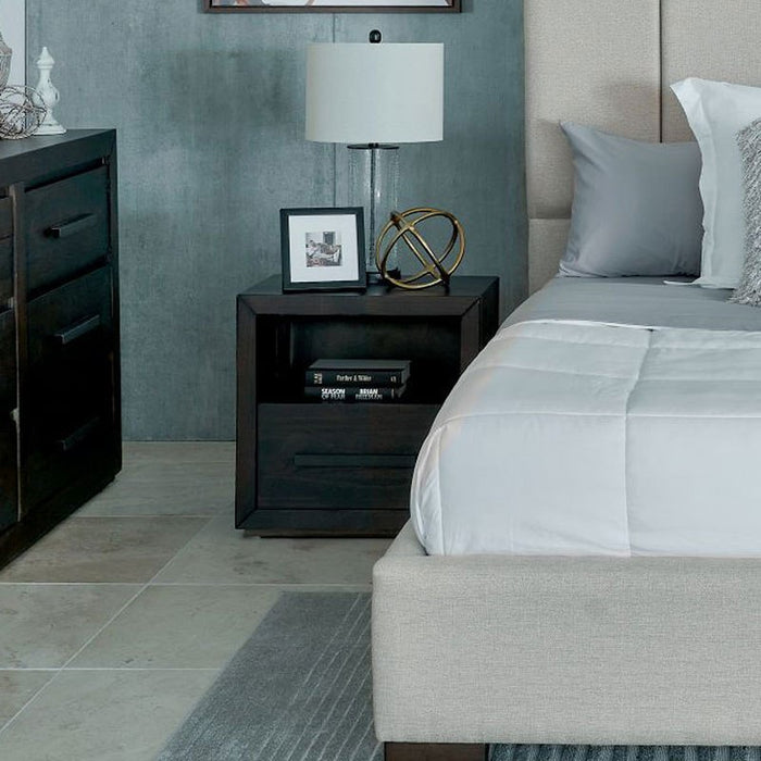 Elements International Magnum Nightstand in Grey - Faith Furniture (Manhattan, KS)