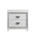 Elements International Moondance Nightstand in White - Faith Furniture (Manhattan, KS)