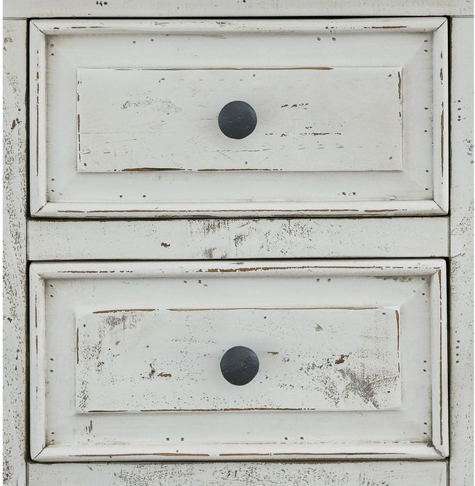 Elements International Olivia White Nightstand - Faith Furniture (Manhattan, KS)
