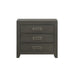 Elements International Sasha Nightstand in Charcoal - Faith Furniture (Manhattan, KS)