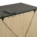 Elements International Sasha Nightstand in Charcoal - Faith Furniture (Manhattan, KS)