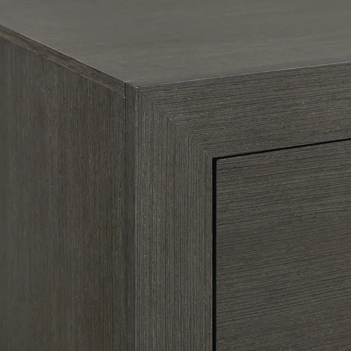 Elements International Sasha Nightstand in Charcoal - Faith Furniture (Manhattan, KS)