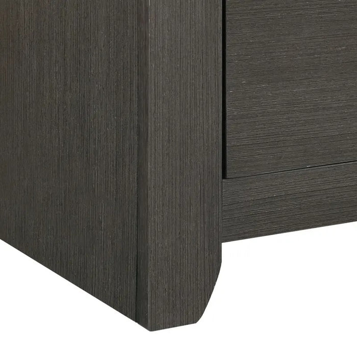 Elements International Sasha Nightstand in Charcoal - Faith Furniture (Manhattan, KS)