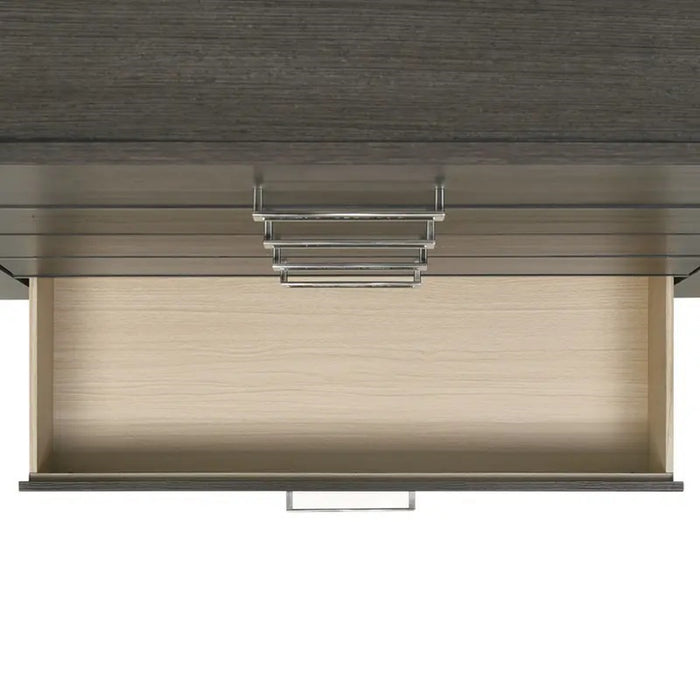 Elements International Sasha Nightstand in Charcoal - Faith Furniture (Manhattan, KS)