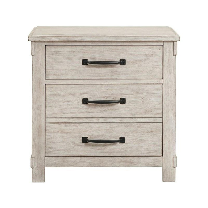 Elements International Scott Nightstand in White - Faith Furniture (Manhattan, KS)