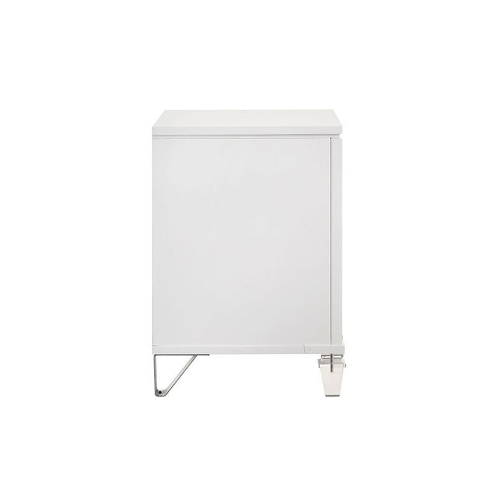 Elements International Twenty Nine Youth Nightstand in White - Faith Furniture (Manhattan, KS)