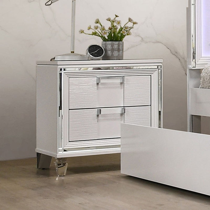 Elements International Twenty Nine Youth Nightstand in White - Faith Furniture (Manhattan, KS)