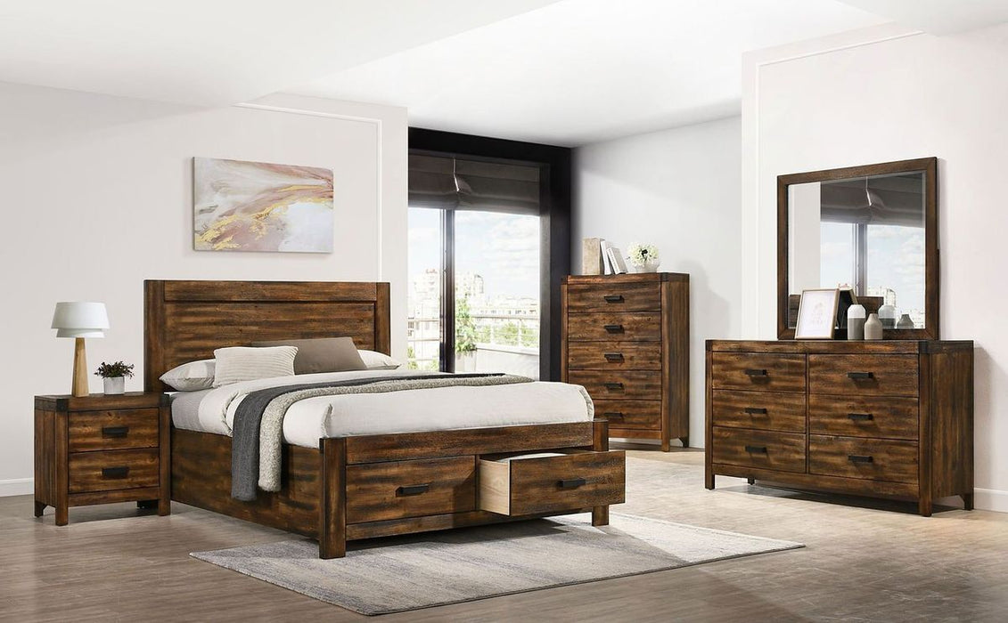 Elements International Warner Youth Nightstand in Chestnut - Faith Furniture (Manhattan, KS)