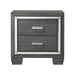 Titanium 2-Drawer Nightstand - Faith Furniture (Manhattan, KS)