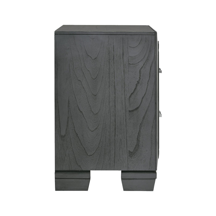 Titanium 2-Drawer Nightstand - Faith Furniture (Manhattan, KS)