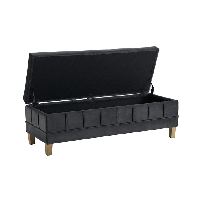 Crosby Tufted Storage Ottoman - Faith Furniture (Manhattan, KS)