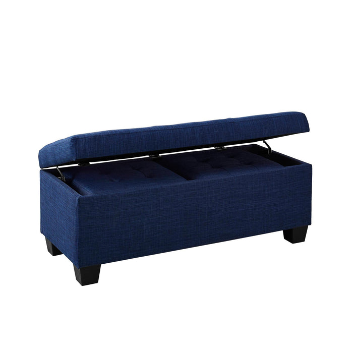 Ethan 3PK Storage Ottoman in Blue - Faith Furniture (Manhattan, KS)