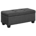 Ethan 3PK Storage Ottoman in Charcoal - Faith Furniture (Manhattan, KS)