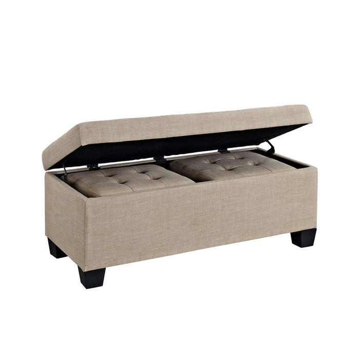 Ethan 3PK Storage Ottoman in Natural - Faith Furniture (Manhattan, KS)