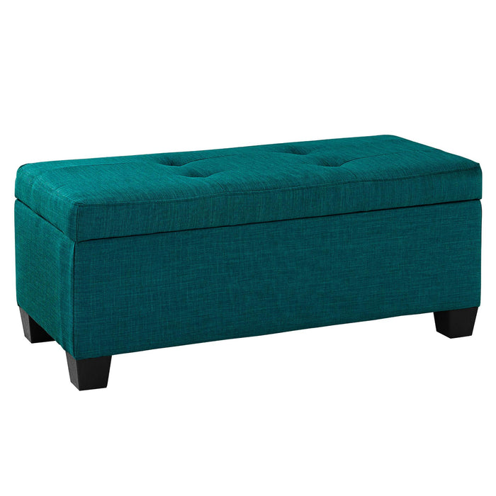 Ethan 3PK Storage Ottoman in Teal - Faith Furniture (Manhattan, KS)