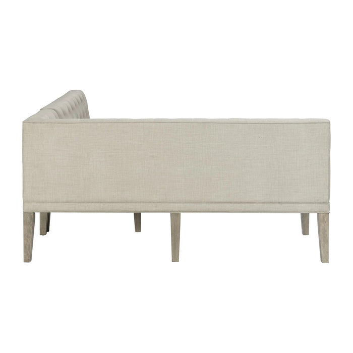 Elements International Collins Sectional Sofa Dining Set in Light Gray - Faith Furniture (Manhattan, KS)