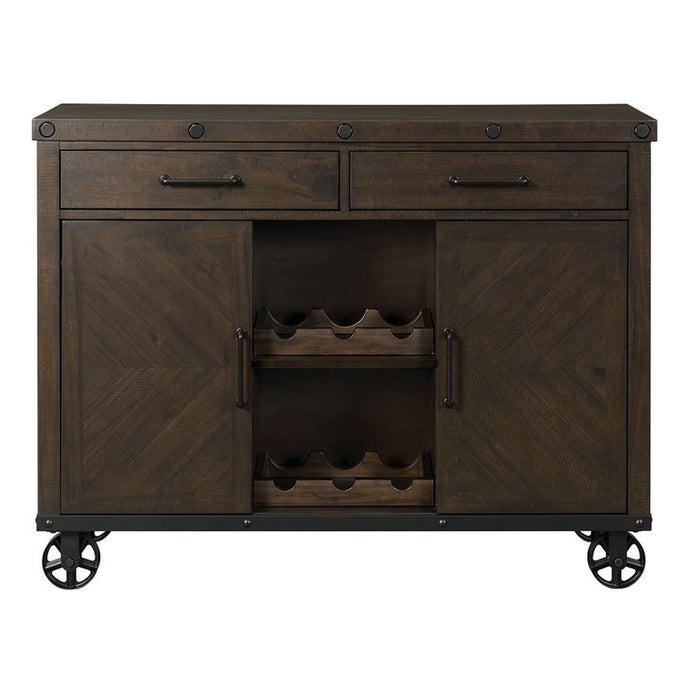 Elements International Colorado Server in Charcoal - Faith Furniture (Manhattan, KS)
