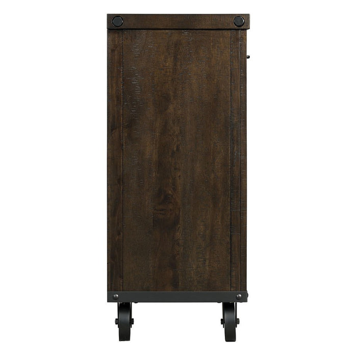 Elements International Colorado Server in Charcoal - Faith Furniture (Manhattan, KS)