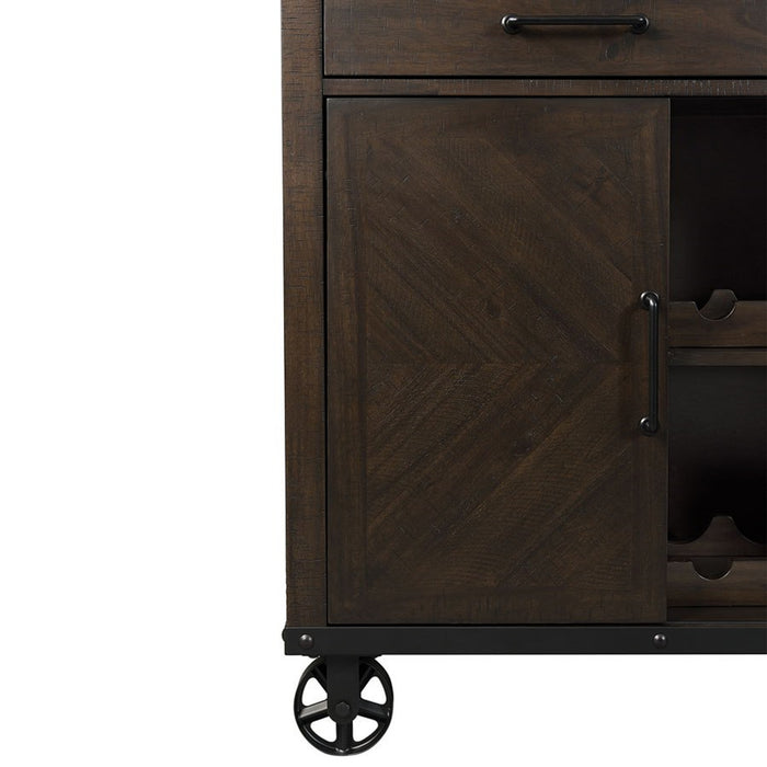 Elements International Colorado Server in Charcoal - Faith Furniture (Manhattan, KS)