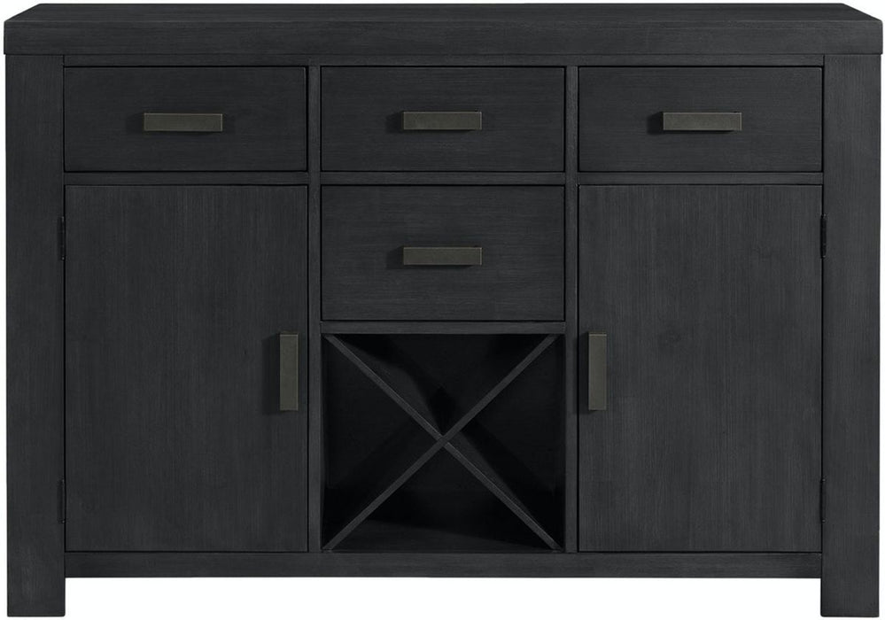 Elements International Grady Server in Black - Faith Furniture (Manhattan, KS)