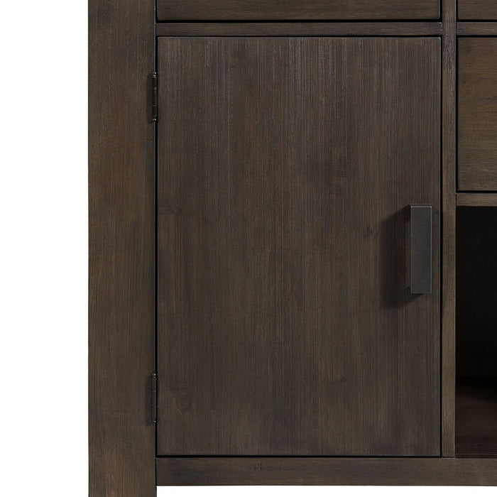 Elements International Grady Server in Brown - Faith Furniture (Manhattan, KS)