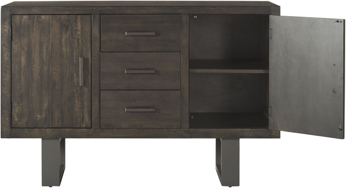 Elements International Sawyer Server in Smokey Dark Ash - Faith Furniture (Manhattan, KS)
