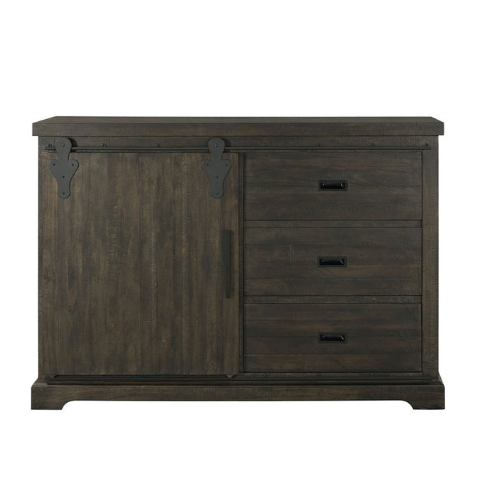 Elements International Stone Stone Server in Dark Ash - Faith Furniture (Manhattan, KS)