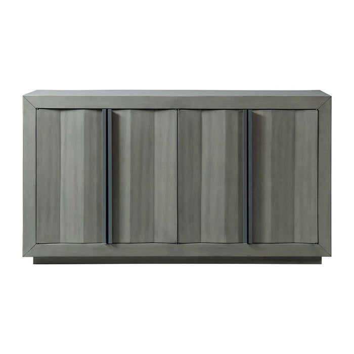 Elements International Zig Server in Grey - Faith Furniture (Manhattan, KS)